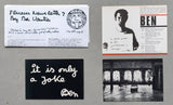 Fluxus # BEN VAUTIER # 1981, set , with 4 Fluxus items