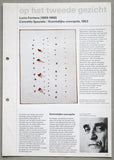 Stedelijk Museum # LUCIO FONTANA # 1983, nm+
