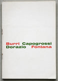Kestner Gesellschaft # BURRI, CAPOGROSSI DORAZIO FONTANA # 1964, nm