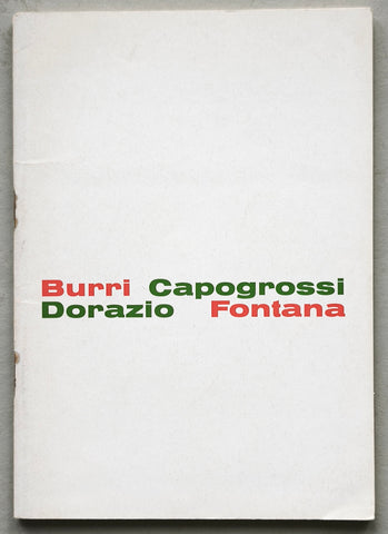Kestner Gesellschaft # BURRI, CAPOGROSSI DORAZIO FONTANA # 1964, nm