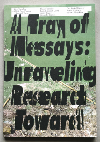 Alice Twemlow # A FRAY OF MESSAYS # 2025, mint