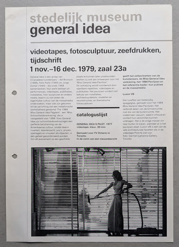 Stedelijk Museum Amsterdam # GENERAL IDEA # 1979, bulletin, mint