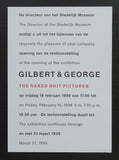 Stedelijk Museum #GILBERT & GEORGE, invitation # 1996, mint-