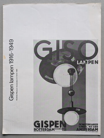 Stedelijk Museum, Wim Crouwel # GISPEN LAMPEN 1916-1949# 1980, nm