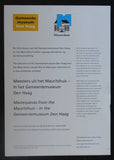Gemeentemuseum Den Haag # Masterpieces from the MAURITSHUIS # 2012, invitation, Mint-