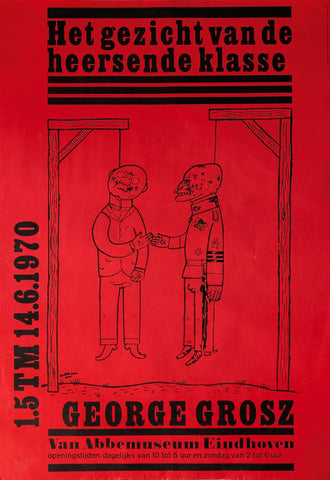 Jan van Toorn , van Abbemuseum # GEORGE GROSZ # poster, 1970, A--