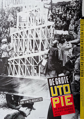Stedelijk Museum, Anthon Beeke # DE GROTE UTOPIE # 1992, poster, mint-
