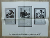 van Abbemuseum # HANS HAACKE, double sided poster # 1979, mint