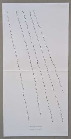 Ian Hamilton Finlay and Gary Hinks # APOLLINAIRE; A VARIATION # signed ,1997, mint