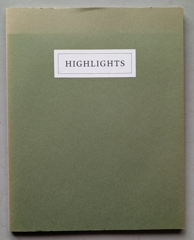 Wild Hawthorn Press  # HIGHLIGHTS # 1997, ed. 250 , NM+