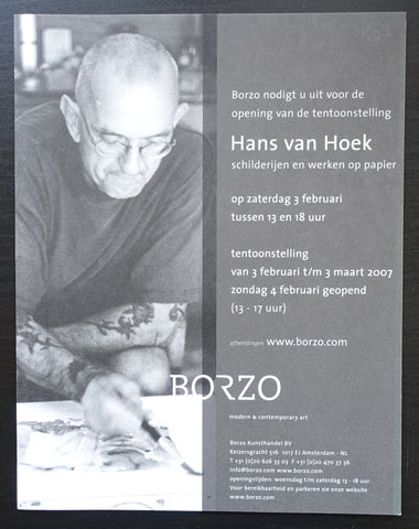 Borzo # HANS VAN HOEK # invitation , 2007, mint