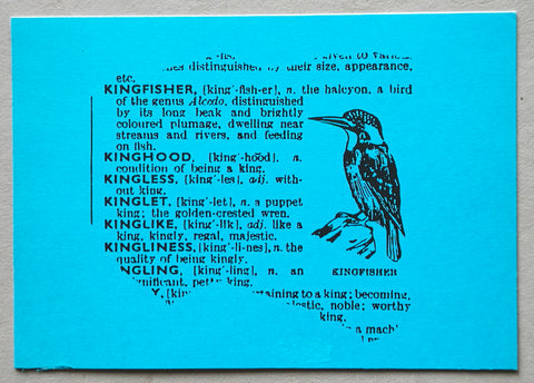 Hans Waanders , Johan Deumens # DICTIONARY & Dictionnaire, Kingfisher # card, mint