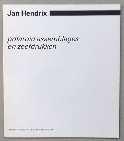 Bonnefantenmuseum # JAN HENDRIX # 1982, mint