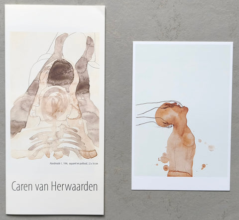Caren van Herwaarden # PROMOTIONAL LEAFLET # + Postcard, 1998, mint