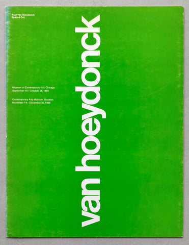 Museum of Contemporary Art Chicago # van HOEYDONCK # 1969, nm