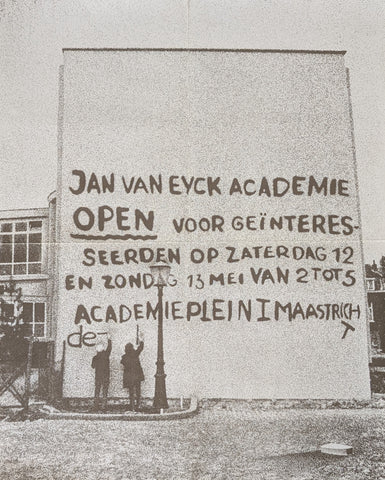 Jan van Eyck Academie # OPEN VOOR GEINTRESSEERDEN # ca. 1975, B-