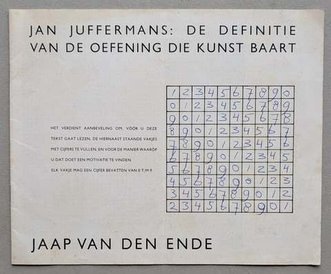 Jaap van den Ende/ Jan Juffermans # DE DEFINITIE..... # ca. 1970, vg