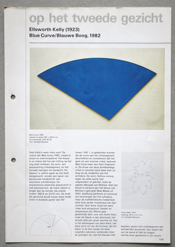Stedelijk Museum # ELLSWORTH KELLY # Blue Curve, 1985, nm+
