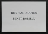 galerij de Zwarte Panter # RITS VAN KOOTEN # BENET ROSSELL # 1988, nm+
