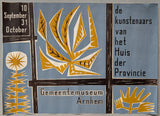Gemeentemuseum Arnhem # DE KUNSTENAARS VAN HET HUIS VAN PROVINCIE # poster, ca. 1955, B