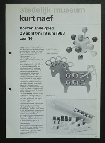 Stedelijk Museum # KURT NAEF # 1983, nm+