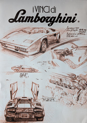 Lamborghini # I VINCI DI LAMBORGHINI # poster, ca. 1980, B+