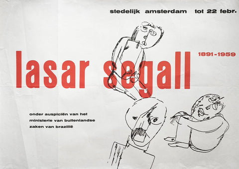 Stedelijk Museum , Willem Sandberg # LASAR SEGALL # poster, 1959, B--/C+