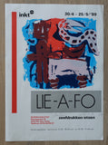 galerie INKT # JOHN LIE-A-FO # poster, signed, 1989, nm++