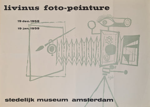 Stedelijk Museum, Sandberg # LIVINUS # poster , 1958, B+