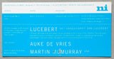 Nouvelles Images # LUCEBERT, Auke de Vries # invitation, 2009, nm