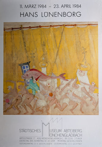 Museum Abteiberg # HANS LÜNENBORG # poster, 1984, B-