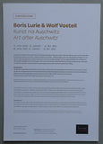 Kunstmuseum Den Haag # BORIS LURIE & WOLF VOSTELL # invitation, 2022, mint