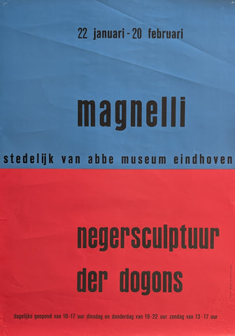 H. Rademaker, van Abbemuseum # MAGNELLI / DOGON # ca. 1955, poster, B