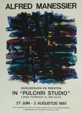 Pulchri Studio, silkscreen poster #MANESSIER # 1981, nm+