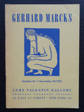 Curt Valentin Gallery # GERHARD MARCKS # 1951, nm++