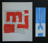 Museumjournaal # WILLEM SANDBERG SPECIAL # + banderol, 1963, mint-