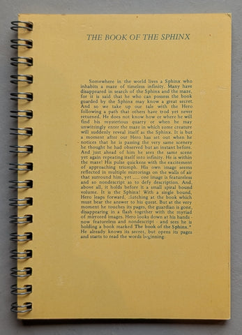 Colin Naylor, Beau Geste Press # THE BOOK OF THE SPHINX # 1974, mint