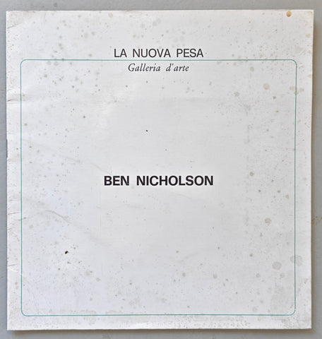 La nuova Pesa # BEN NICHOLSON # 1975, vg++