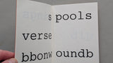 Colin Sackett # NOISELESSON # 1993, artist book,mint