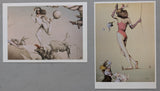 Steltman galerie # MICHAEL PARKES # 1984, set of 2 cards, NM+