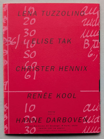 Museum Fodor # PARLER FEMME # Tuzzolino, Tak, Hennix, Kool & Darboven, 1992, Mint