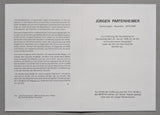 Kunstmuseum Düsseldorf # JÜRGEN PARTENHEIMER # invitation, mint-