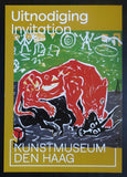 Kunstmuseum Den Haag # A.R. PENCK # invitation, 2020, mint