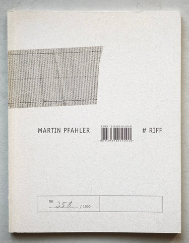 Revolver # MARTIN PFAHLER # 2003, numbered, mint-