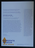 Gemeentemuseum Den Haag # DE PLOEG AAN ZEE # invitation, 2018, mint