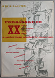 Stedelijk Museum, Willem Sandberg # RENAISSANCE XX Century # 1958, poster, B