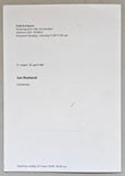 galerie Espace # JAN ROELAND # invitation, 1987, nm