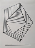 David Rubello, # COMPOSITION #signed/numb screen print, 1990, mint
