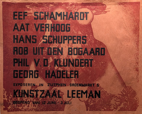 Kunstzaal Leeman / Zutphen # SCHAMHARD, Verhoog, Hadeler # ca. 1960, nm-