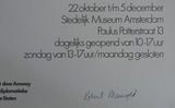 Stedelijk Museum, Wim Crouwel # ROBERT MANGOLD # poster, signed , mint-